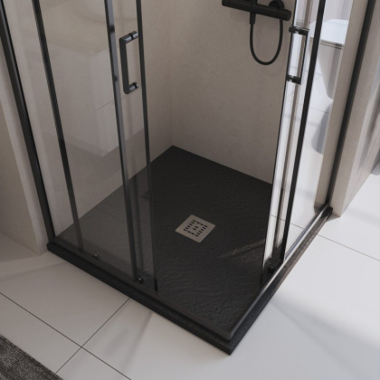 TRAY-MR-UNO-A-90-35-W-CR Поддон из искусственного мрамора,белый Размер,мм:900x900x35  TRAY-MR-UNO-A-90-35-W-CR Поддон из искусственного мрамора,белый Размер,мм:900x900x35