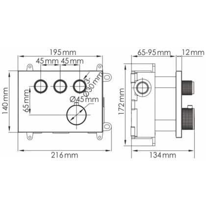 A8458.182.200.186.195.202.176 Thermo Встраиваемый комплект для ванны
