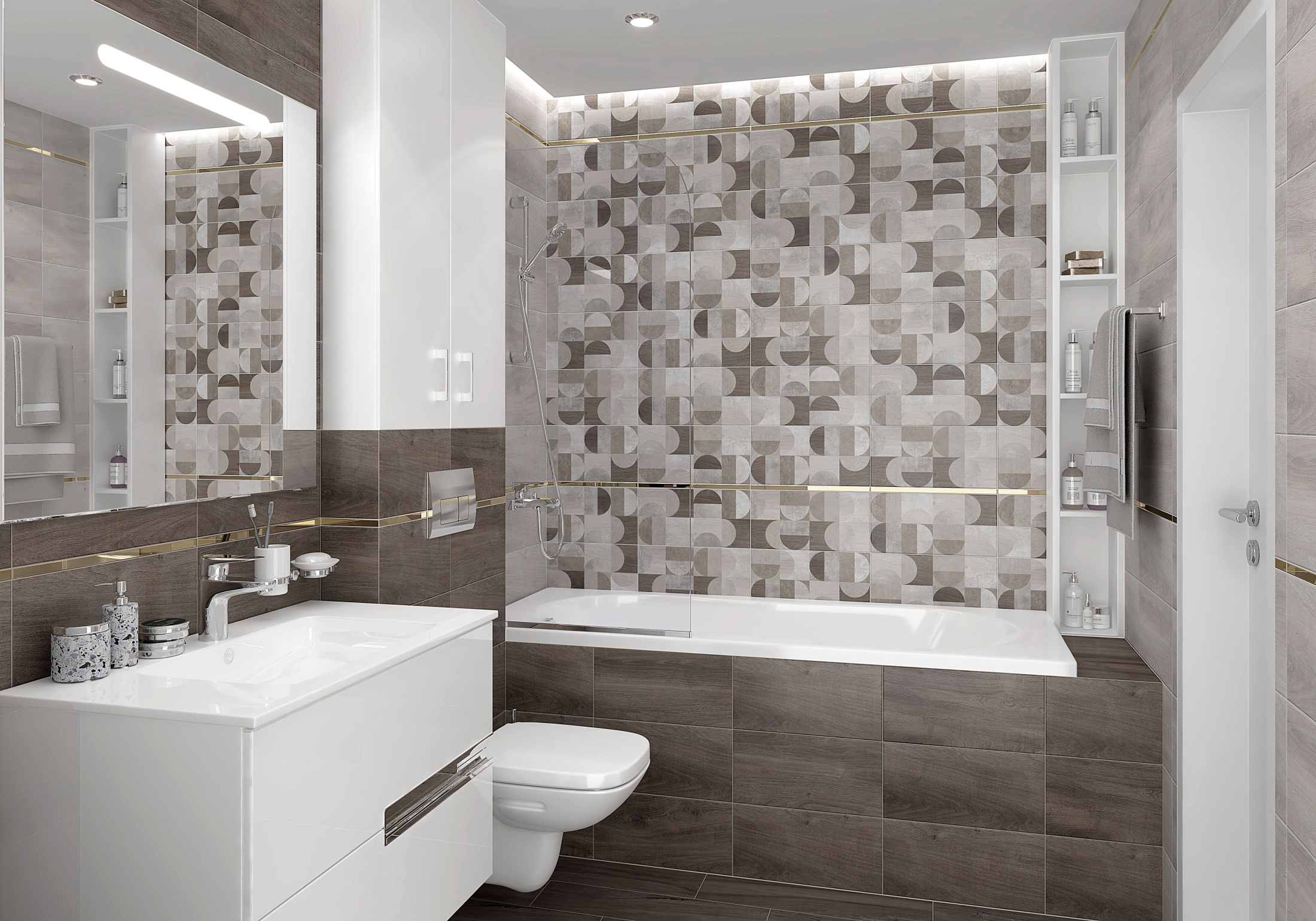 Plant Плитка настенная бежевый 08-00-11-2685 20х40