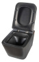 Унитаз подвесной безободковый Creto Logan L2 1002-002-L2BLMAT с крышкой-сиденьем микролифт, черный матовый