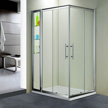 Душевой уголок RGW HO-43, 03064381-11, 80 х 110 x 195 см, дверь раздвижная, стекло прозрачное, хром Душевой уголок RGW HO-43, 03064381-11, 80 х 110 x 195 см, дверь раздвижная, стекло прозрачное, хром