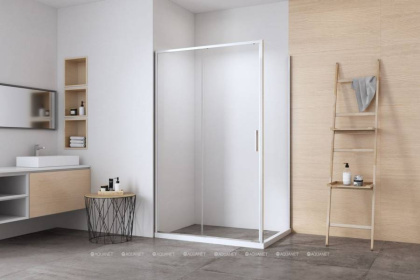 Боковая стенка Aquanet Pleasure Evo 900 AE65-F90-CT профиль хром, стекло прозрачное