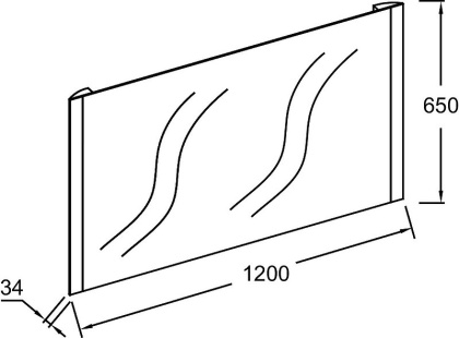 Зеркало с подсветкой 120 см Jacob Delafon Replique EB1475-NF, шт
