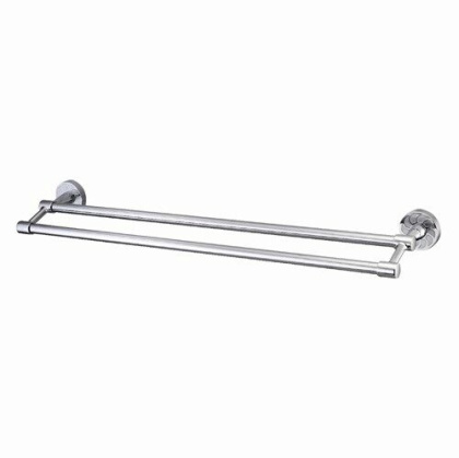 Держатель полотенец двойной Isen, 66,3х5,6х12,5 см, хром, K-4040