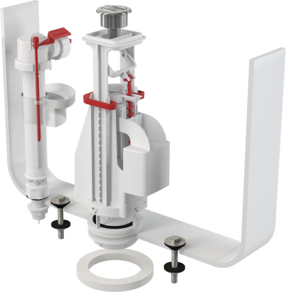 Выпускной комплект с двойной кнопкой, впускной механизм 
