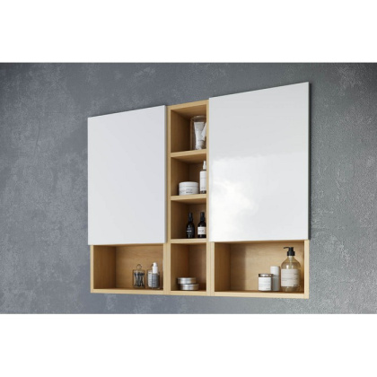 Шкаф подвесной с дверцей EXCELLENT Tuto 40 см (белый/дуб) левый Шкаф подвесной с дверцей EXCELLENT Tuto 40 см (белый/дуб) левый