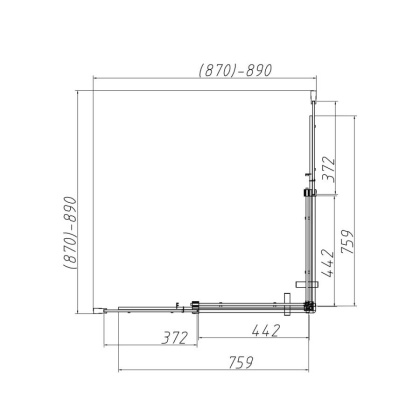 Душевой уголок Dice VSS-4D900CL, 900*900, хром, стекло прозрачное Душевой уголок Dice VSS-4D900CL, 900*900, хром, стекло прозрачное