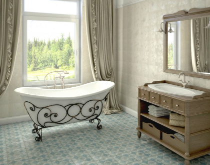 Кованая подставка для ванны "Бостон" (патина) Кованая подставка для ванны "Бостон" (патина)