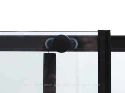 Боковая стенка Aquanet Pleasure Evo 800 AE65-F80-BT профиль черный, прозрачное стекло