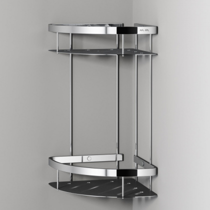 A7454200 Sense L Полка для душа угловая двухъярусная, хром A7454200 Sense L Полка для душа угловая двухъярусная, хром