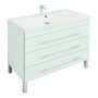 Тумба с раковиной Aquanet Верона 100 белый (напольная 3 ящика)