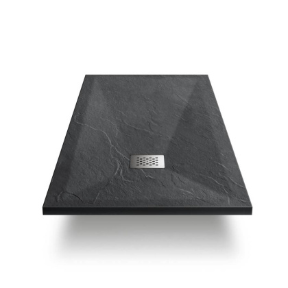 Поддон для душа из искусственного камня  VST-4SR8011A, 1100*800*25, антрацит Поддон для душа из искусственного камня  VST-4SR8011A, 1100*800*25, антрацит