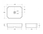 Раковина керамическая накладная BB1386