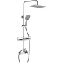 Смеситель Rossinka RS27-45 для душа с регулируемой высотой штанги и лейкой "Тропический дождь"