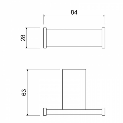Крючок двойной Timo Torne 43012/00 хром Крючок двойной Timo Torne 43012/00 хром