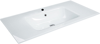 Столешница стекло 110см моноблок БЕЛАЯ