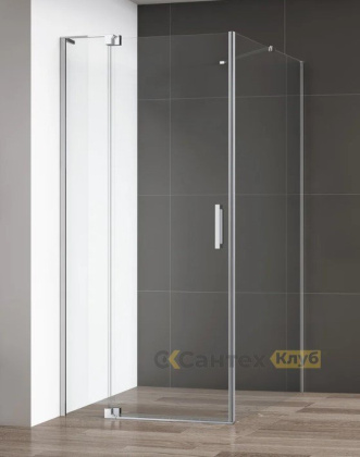 SLIDER-1017-GL-FIX-C Боковая панель без пристенного профиля, 1017х1942, прозрачное