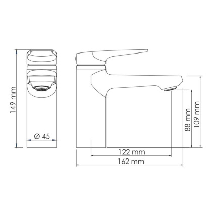 Glan 6603 Смеситель для раковины Wasserkraft