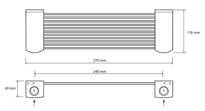 Полка Bemeta Dark 146102270 Полка Bemeta Dark 146102270