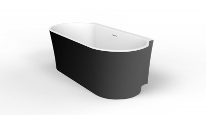Акриловая ванна BELBAGNO BB409-1700-800-W/NM Белая матовая внутри, черная матовая снаружи Акриловая ванна BELBAGNO BB409-1700-800-W/NM Белая матовая внутри, черная матовая снаружи