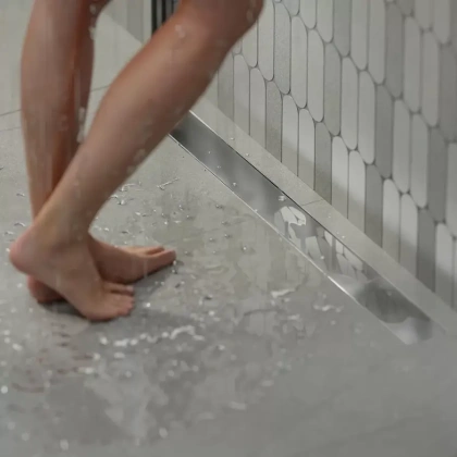 Душевой лоток double из нержавеющей стали, 75 см Душевой лоток double из нержавеющей стали, 75 см