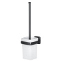 Стойка с туалетной щеткой Gem, 37,3х9,4х12 см, белая, A9033422