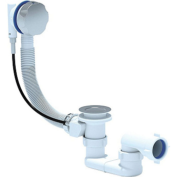 Слив-перелив полуавтомат для акриловой ванны 520 мм, с гибкой трубой CZR-STP1-01