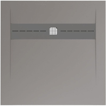 Душевой поддон Allen Brau Infinity 90x90 8.21001-PGM платина Душевой поддон Allen Brau Infinity 90x90 8.21001-PGM платина