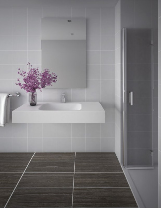 TITAN-1000-LVB-SOSPESO Консольная раковина из литьевого мрамора Цвет Белый 