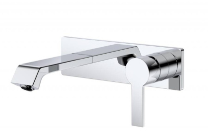 AURORA Смеситель для раковины встраиваемый с внутренней частью, без донного клапана, хром AURORA-BLVM-CRM-W0