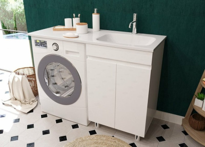 Комплект мебели Barcelona Luxe 1200х482 правосторонний напольный 2-х дверная (ШхГхВ) 548х476х860