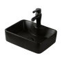Раковина Orange B01-475mb накладная, матовый черный