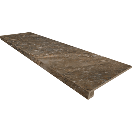 Комплект (Ступень BR04 (33x120) непол. (прямоугол. бортик) без насечек + Подступенок (14,5x120))