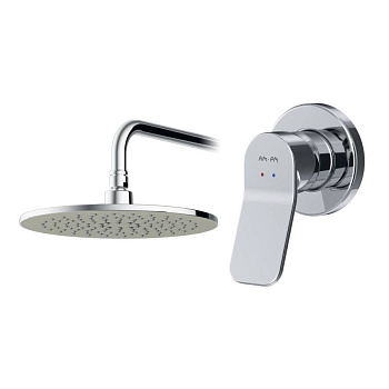 FB85A2R010 X-Joy, набор: Смеситель д/душа, верхний душ 250 мм, держатель д/верхн.душа, Хром, шт.