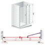 ELENA-W-B-11-60+90-P-Cr-L Душевая дверь