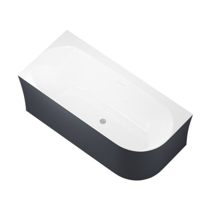 Акриловая ванна Allen Brau Priority 1700x780 2.31004.20A/AM антрацит/белый глянцевый, шт Акриловая ванна Allen Brau Priority 1700x780 2.31004.20A/AM антрацит/белый глянцевый, шт