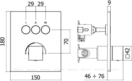 Смеситель для душа Paffoni Compact Box CPM519NO