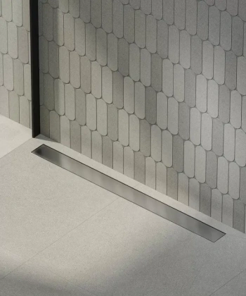 Душевой лоток double из нержавеющей стали, 85 см Душевой лоток double из нержавеющей стали, 85 см