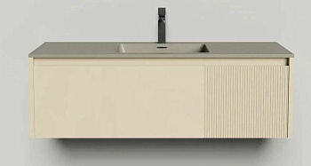 Подвесная тумба Domino 1200, эмаль,  под встраиваемую раковину