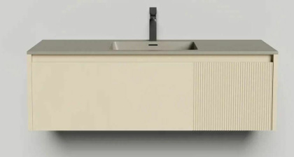 Подвесная тумба Domino 1200, эмаль,  под встраиваемую раковину