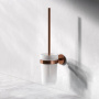 Стойка с туалетной щеткой, 37,8х9,4х14,5 см, цвет розовое золото, A85A33344