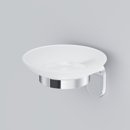 A8434200 X-Joy Стеклянная мыльница с настенным держателем