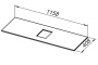 Столешница Allen Brau Priority 120 1.31012.G графит Столешница Allen Brau Priority 120 1.31012.G графит