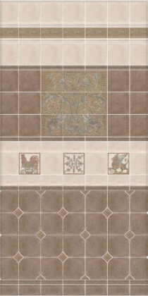 Бордюр HGD\B100\17000 Виченца золото 7,2*15*6,9 (1уп/40шт), шт