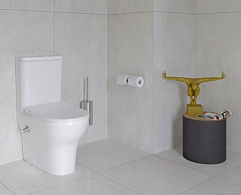 Комплект напольного унитаза Serenada, сиденье микролифт, механизм 3/6 л