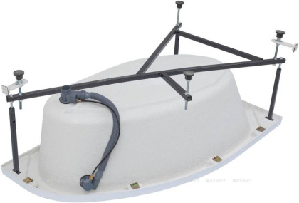 Акриловая ванна Aquanet Mia 140х80 246817 на каркасе