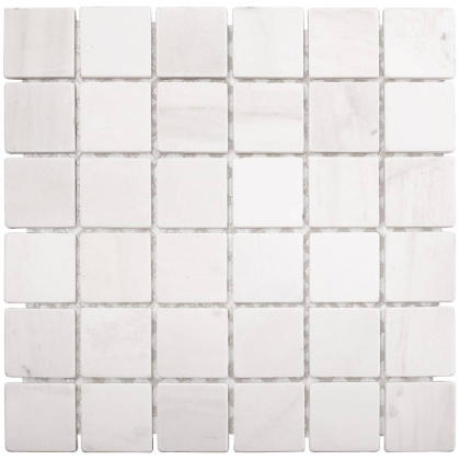 Мозаика, нат. мрамор, VMw TUMBLED 48x48, Classic