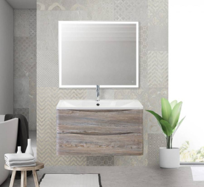 Тумба с раковиной подвесная  BelBagno ACQUA 90 Bianco Lucido, раковина белая Тумба с раковиной подвесная  BelBagno ACQUA 90 Bianco Lucido, раковина белая