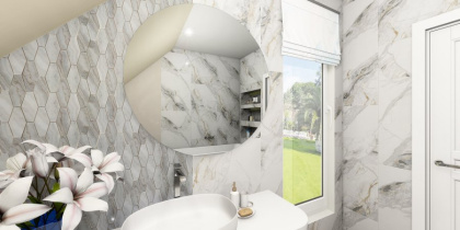 Мозаика Fontana Great Bonaparte серая 307см*271см*6мм (1уп/11шт/)., м2