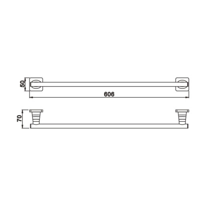 Полотенцедержатель, RG1517H Rose, Черный